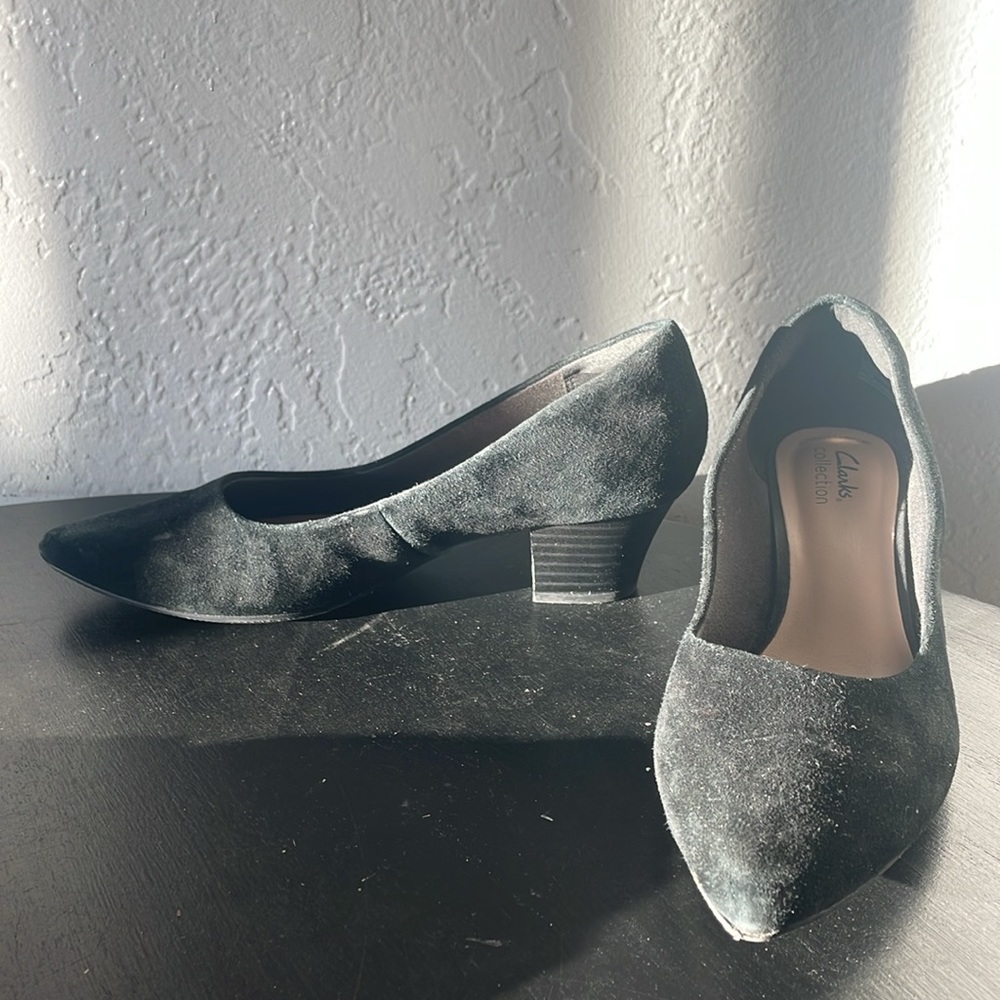 Black Clark Heels